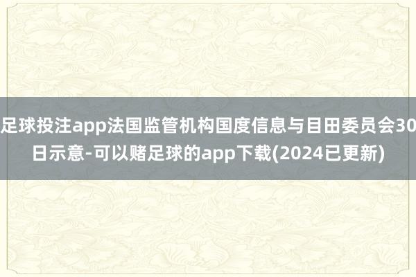 足球投注app法国监管机构国度信息与目田委员会30日示意-可以赌足球的app下载(2024已更新)