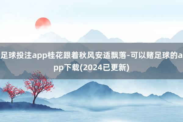 足球投注app桂花跟着秋风安适飘落-可以赌足球的app下载(2024已更新)