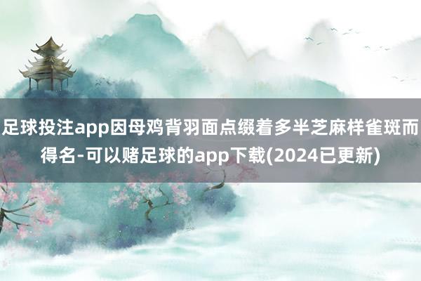 足球投注app因母鸡背羽面点缀着多半芝麻样雀斑而得名-可以赌足球的app下载(2024已更新)