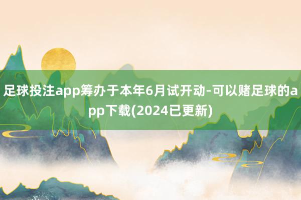足球投注app筹办于本年6月试开动-可以赌足球的app下载(2024已更新)