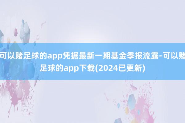 可以赌足球的app凭据最新一期基金季报流露-可以赌足球的app下载(2024已更新)