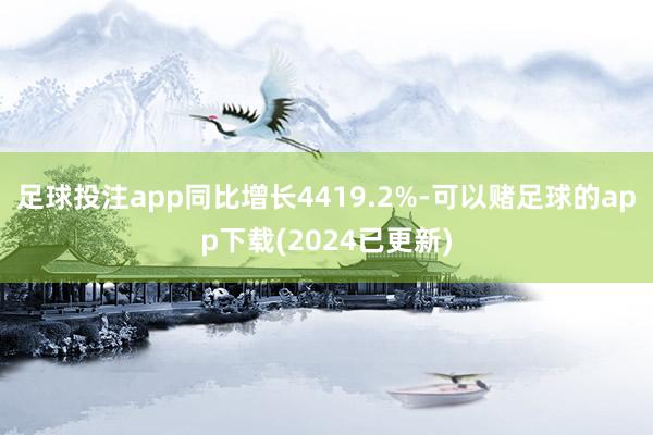 足球投注app同比增长4419.2%-可以赌足球的app下载(2024已更新)