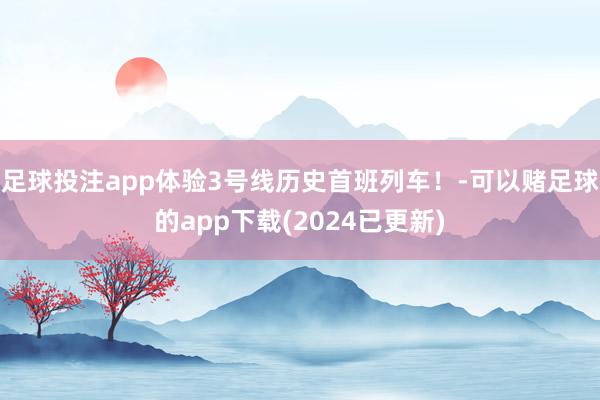 足球投注app体验3号线历史首班列车！-可以赌足球的app下载(2024已更新)