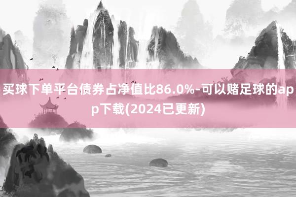 买球下单平台债券占净值比86.0%-可以赌足球的app下载(2024已更新)