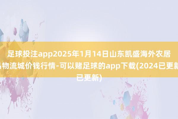 足球投注app2025年1月14日山东凯盛海外农居品物流城价钱行情-可以赌足球的app下载(2024已更新)
