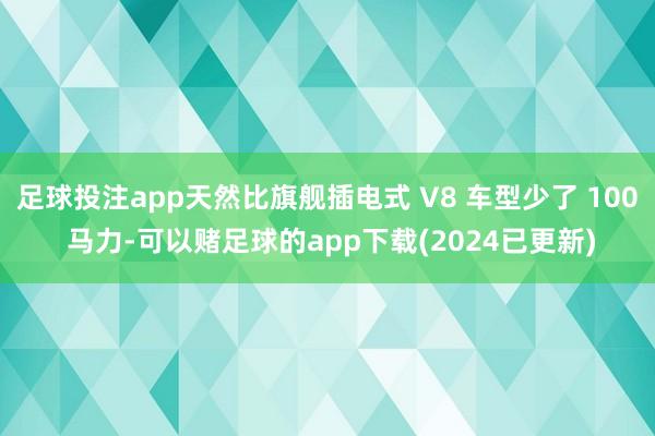 足球投注app天然比旗舰插电式 V8 车型少了 100 马力-可以赌足球的app下载(2024已更新)