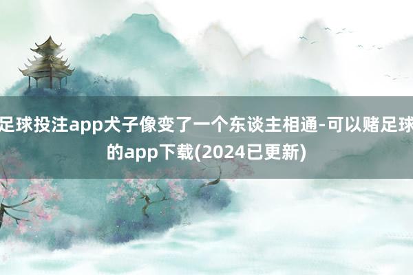 足球投注app犬子像变了一个东谈主相通-可以赌足球的app下载(2024已更新)