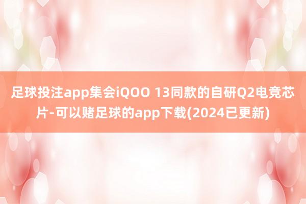 足球投注app集会iQOO 13同款的自研Q2电竞芯片-可以赌足球的app下载(2024已更新)