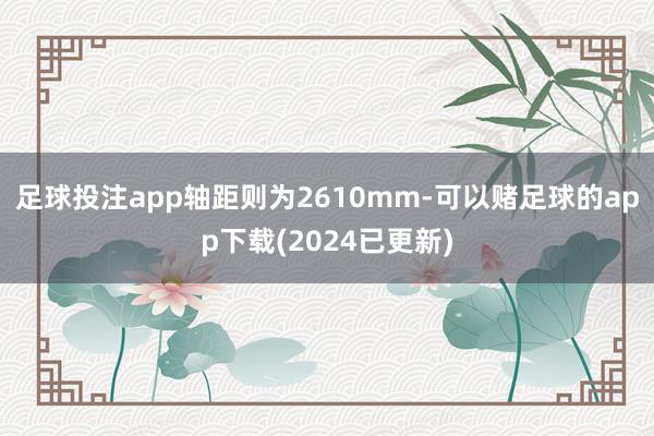 足球投注app轴距则为2610mm-可以赌足球的app下载(2024已更新)