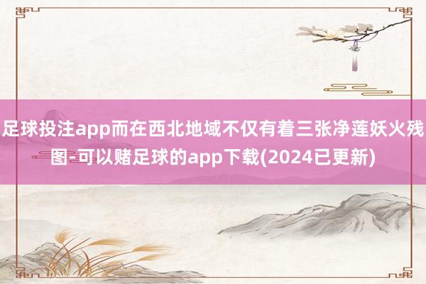 足球投注app而在西北地域不仅有着三张净莲妖火残图-可以赌足球的app下载(2024已更新)