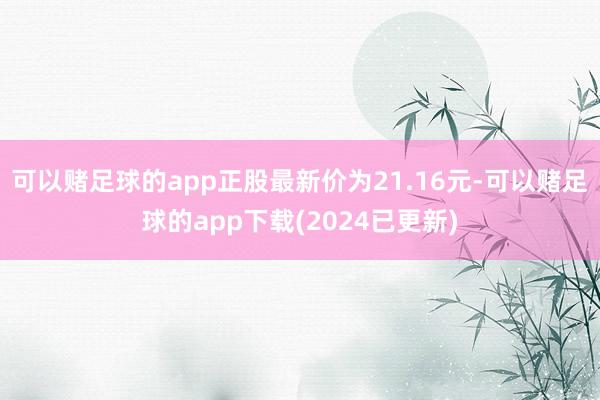 可以赌足球的app正股最新价为21.16元-可以赌足球的app下载(2024已更新)