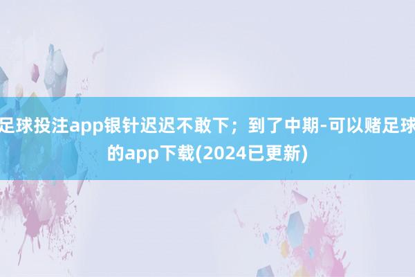 足球投注app银针迟迟不敢下；到了中期-可以赌足球的app下载(2024已更新)