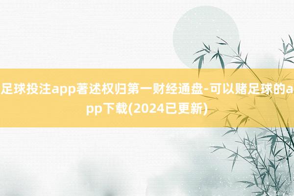 足球投注app著述权归第一财经通盘-可以赌足球的app下载(2024已更新)
